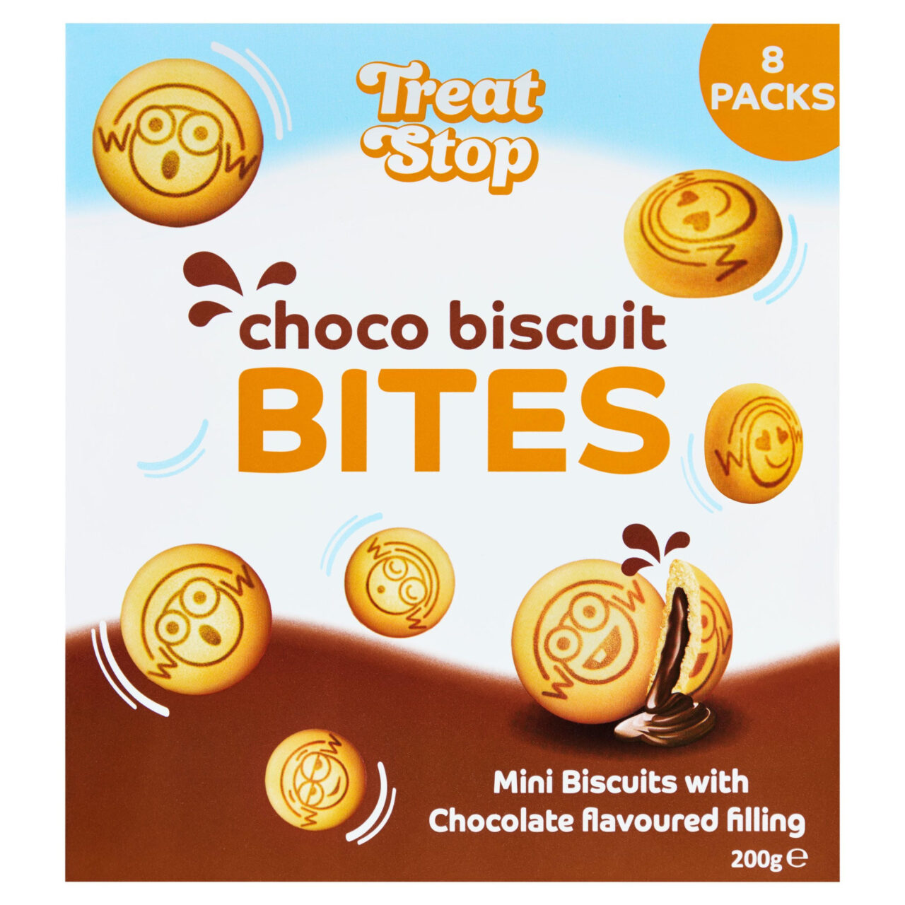 Treat Stop Choco Biscuit Bites 8 pack 200g