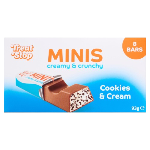 Treat Stop Minis Creamy & Crunchy Cookies & Cream 93g