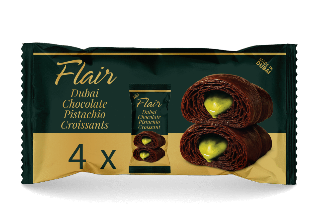 Flair Dubai Chocolate Pistachio Croissants (4 x 40g)