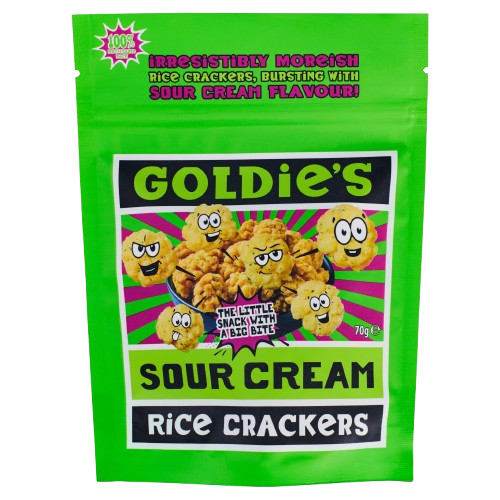 Goldie's Sour Cream Rice Crackers 70g