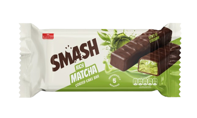 SMASH Rich Matcha Coated Cake Bar (5 x 28g)